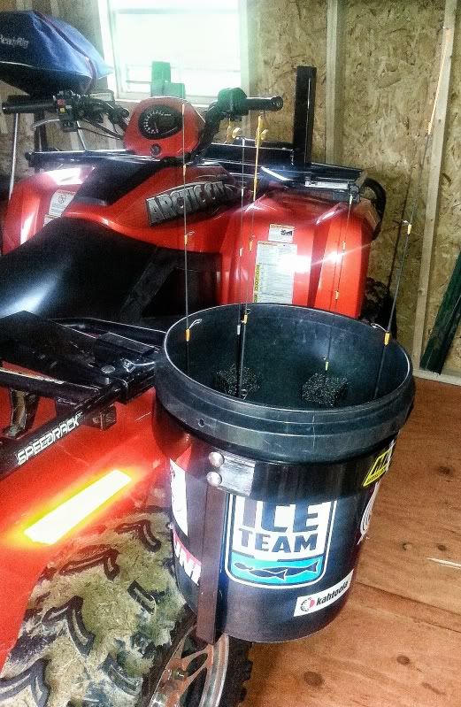 Everything Ice Fishing DIY ATV Rod Caddy